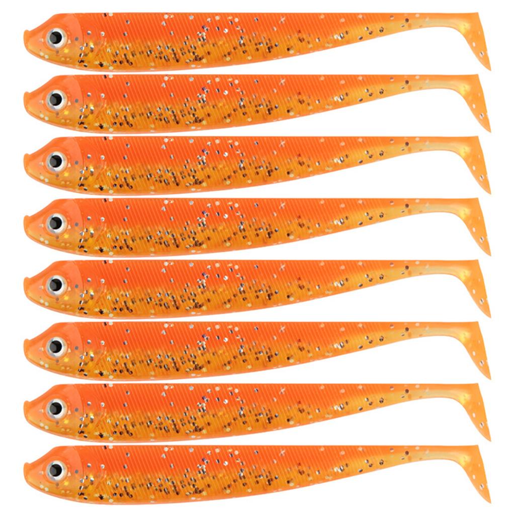 8Pcs Soft Fishing Lures 7.5cm 2.5g Artificial Baits Paddle Tail Swimbaits Fishing Lure for Bass Trout T Tail Baits