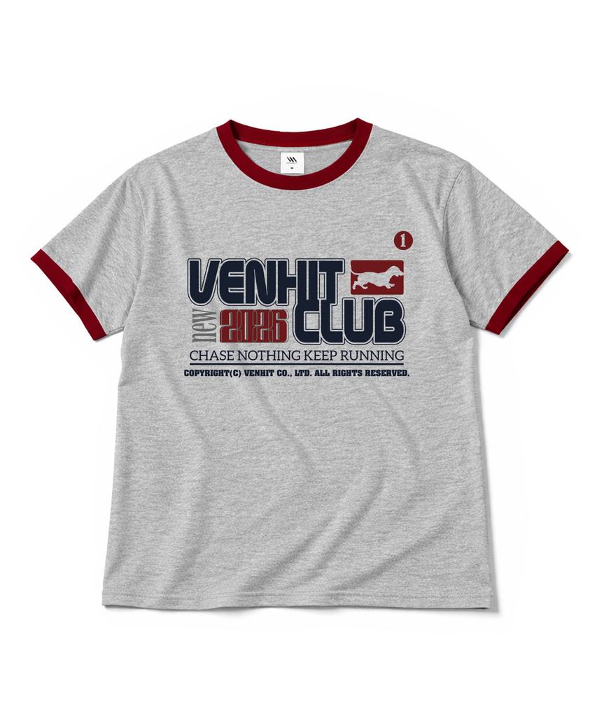 VENHIT Dog Walk Ringer Short-Sleeve Shirt