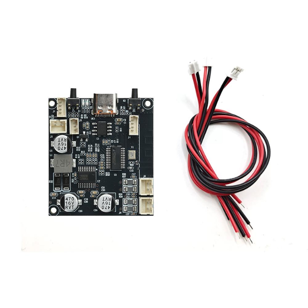 Dual Channel Bluetooth 6.0 Amplifier Module 5W Bass Enhanced Portable Speaker DIY Type-C Charging for Audio Projects