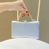 Vintage European Style Small Tote Bag With Lock Closure For Evening Parties