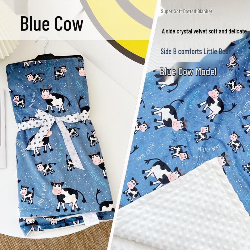 Washable Baby Wool Soothing Blanket - All-Season Nap & Sofa Quilt