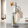 360° Rotating Clothing Rack Floor Stand W/ Spiral Design, Portable Garment Rack for Modern Home & Closet Organizer 5.91ft Height