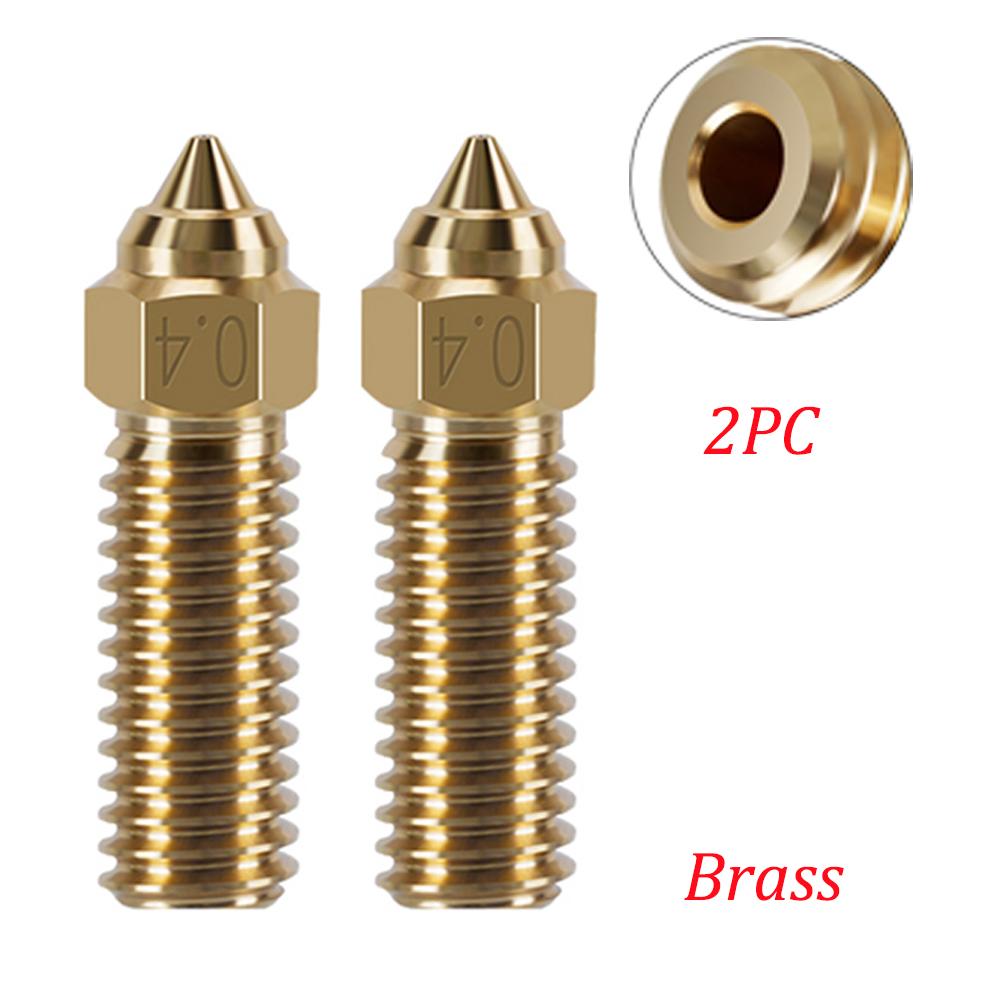 Nozzles For Creality Ender 3 V3 KE/ K1/ K1 Max/ CR-M4 High Quality Brass Copper Plated Hardened Steel Bimetal Volcano Nozzle