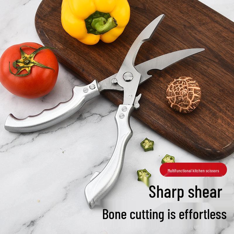 Multi-functional Stainless Steel Bone-Cutting Scissors for Household and Commercial Use