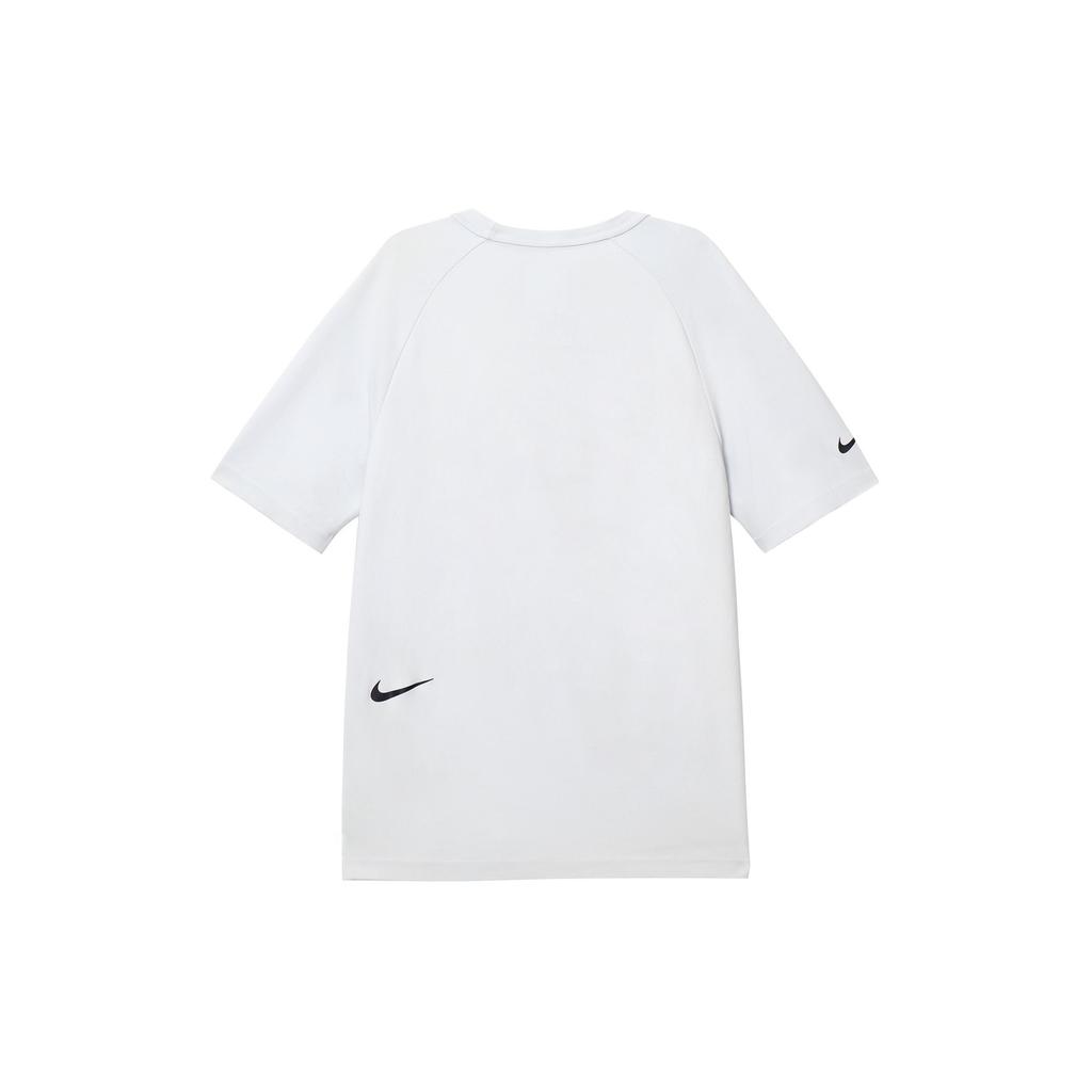 Nike Solid Color Logo Print Crew Neck Short Sleeve T-Shirt Men Tops White AR1581-043