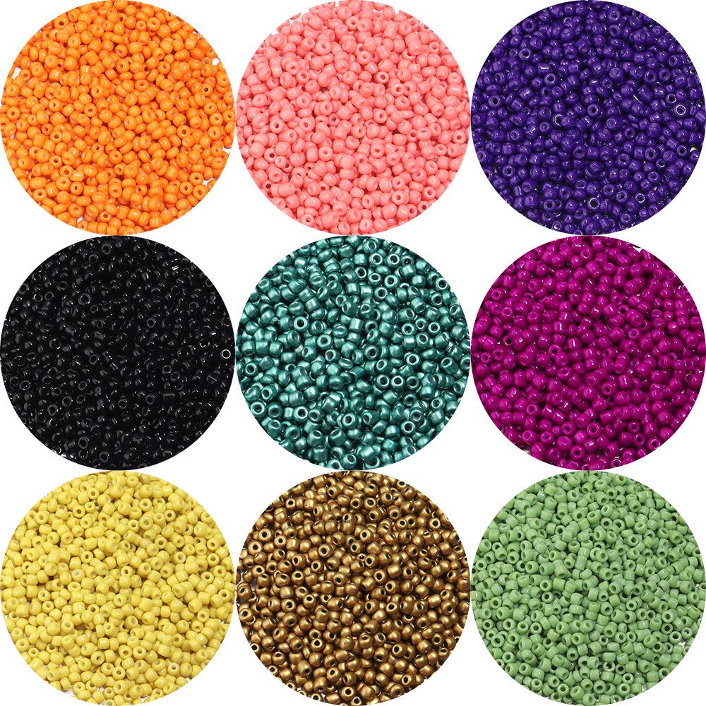Versatile Colorful Round Glass Seed Beads for Handmade DIY Accessories
