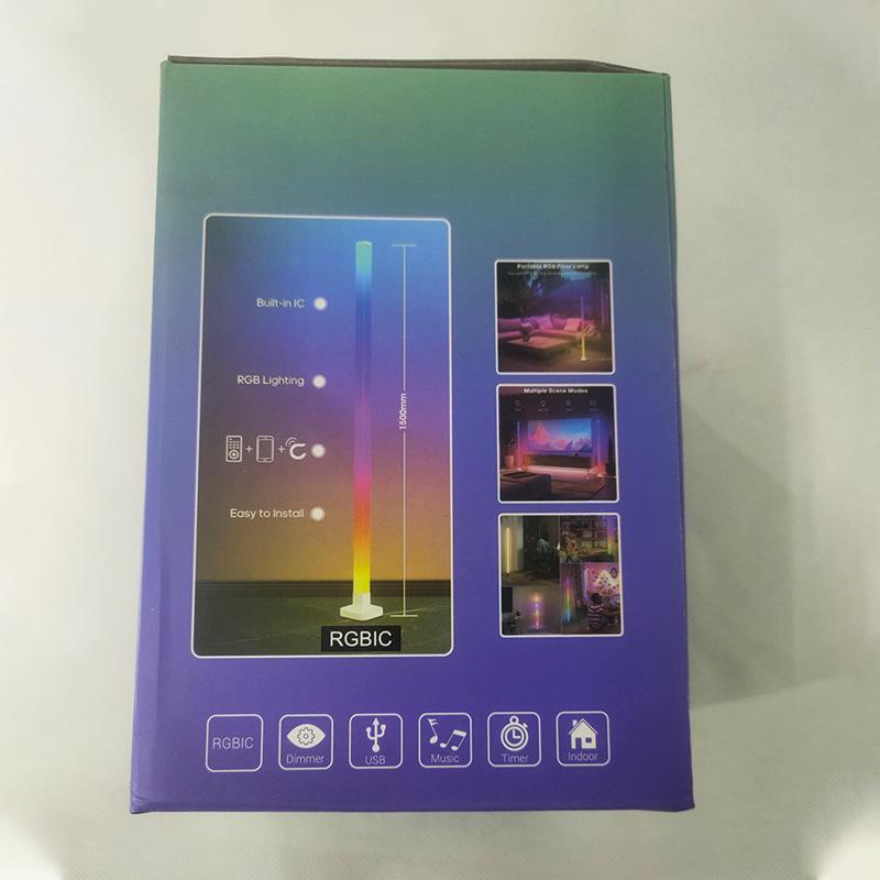 Sprachgesteuerte RGB-Sound-Pickup-Eckleuchte - Intelligentes Stimmungslicht für Musikrhythmus in Spielzimmern und Schlafzimmern