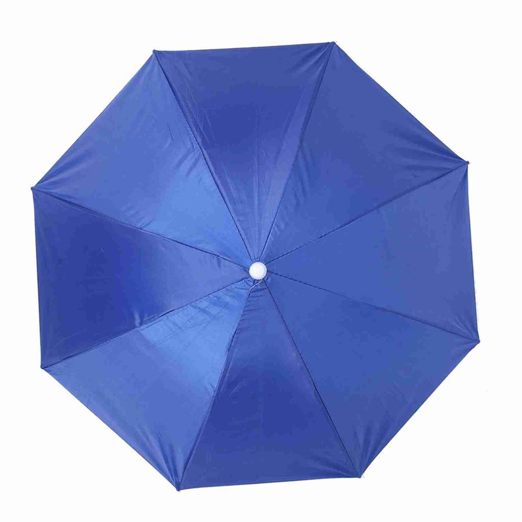 65cm Sunscreen Windproof Head Mounted Umbrella Top Folding Hat Umbrella