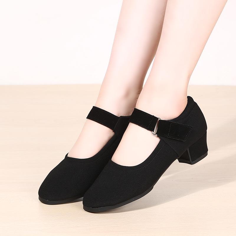 Professional Latin Dance Shoes Women Soft-soled Social Dance Shoes Soft-soled Teacher Body Training Shoes Square Dance Shoes