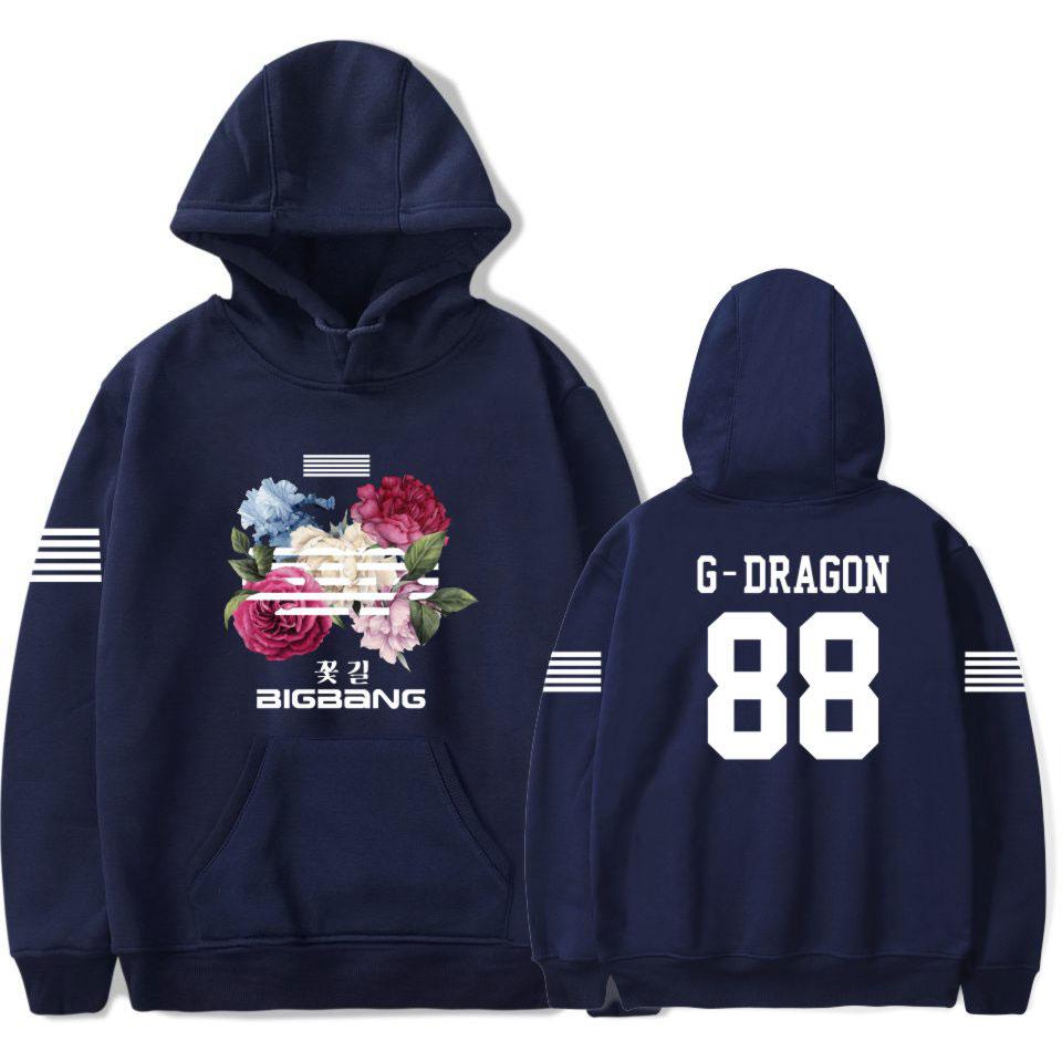 Welttournee Hoodie G Dragon Gleiche Sportbekleidung Herren und Damen Herbst Warmer Fleece Hoodie Kpop Bigbang Fan Hip Hop Kostüm