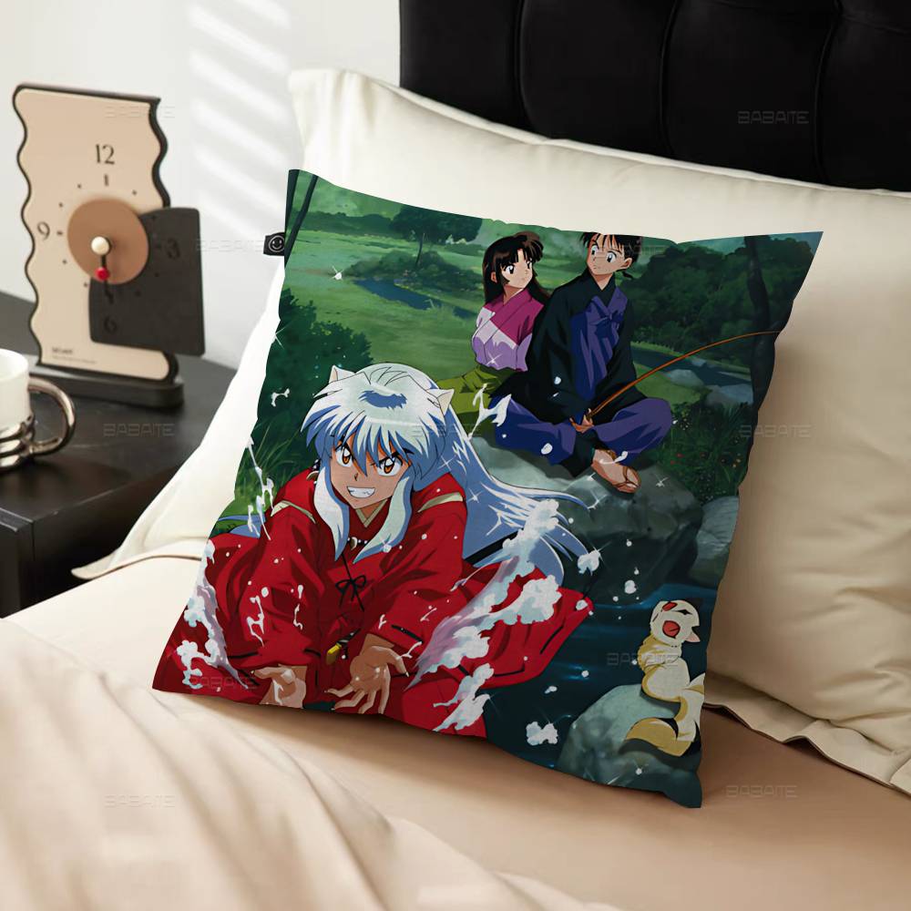 Inuyasha Anime Personalized Pillow Dust Cover Bedroom Kids Party Decoration Pillowcase Birthday Children Gift