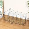 ABKP-Kids Shoe Rack 4 Sections Baby Shoe Storage Organizer Tackable Shoe Shelf,Desk File Sorter Book Small Shoe Rack