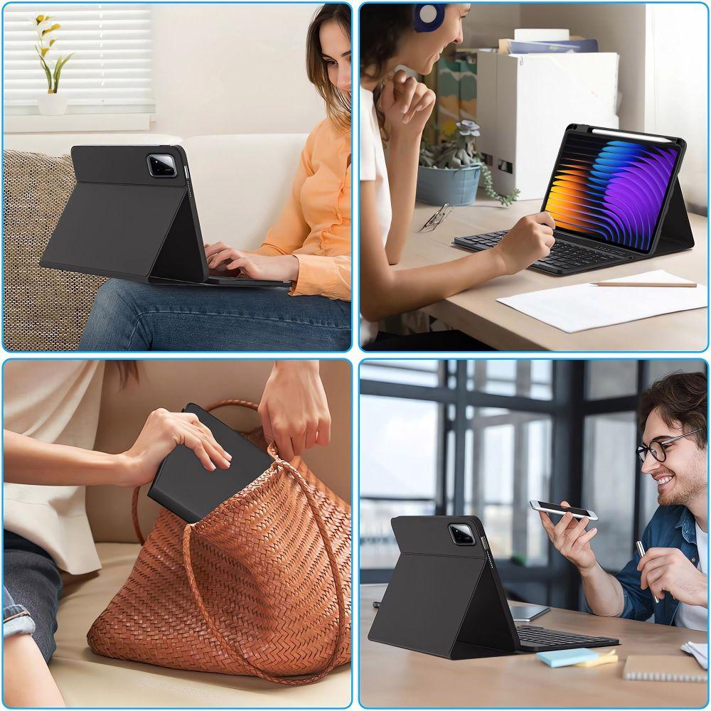 Tech-Protect Sc Pen + Klávesnice Xiaomi Pad 7 / 7 Pro Černá