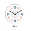 Wall Clock 8 inch Cartoon Collection Educational Tool Decorative Clocks for Walls for Bedroom Kitchen Bathroom Classroom Office