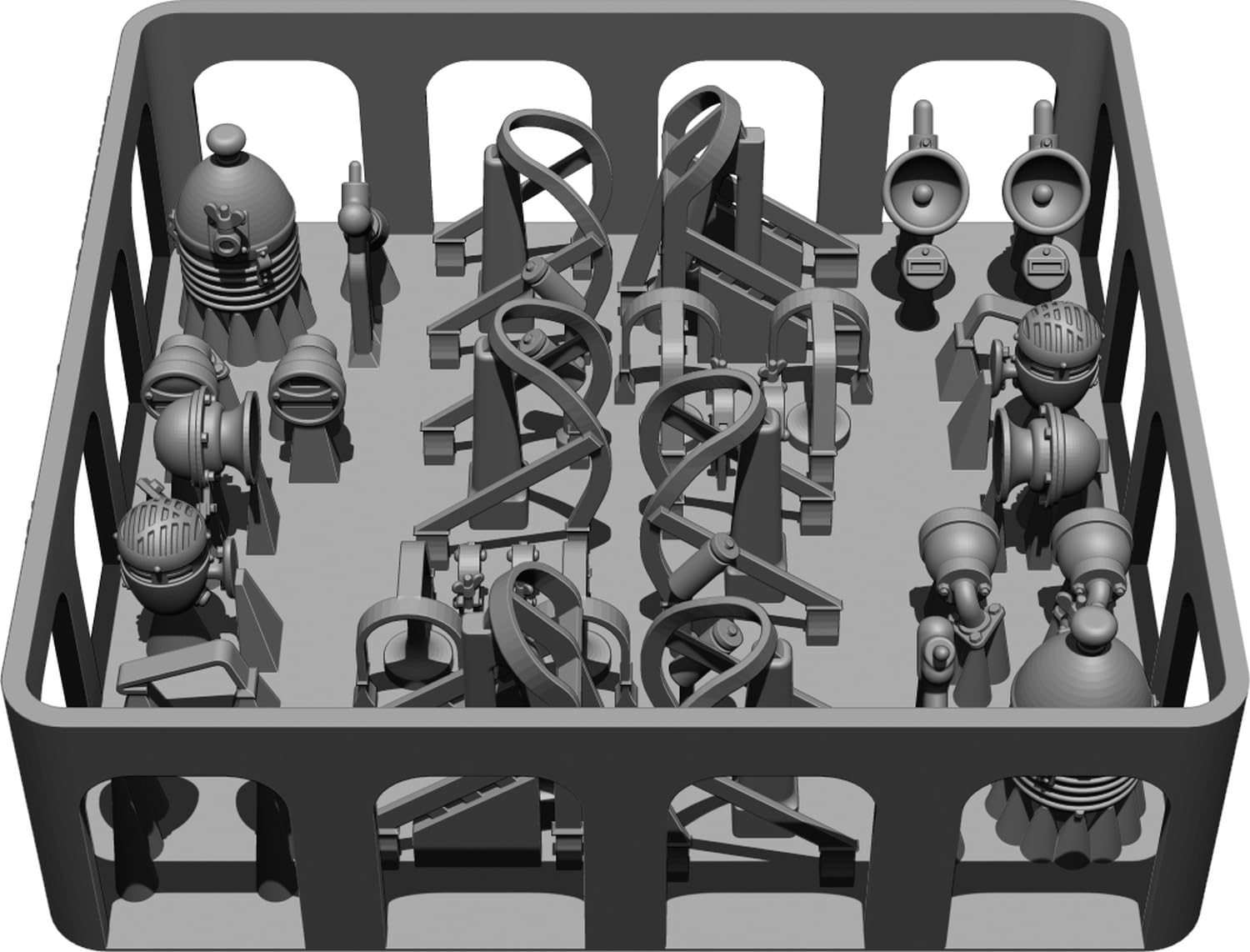 

BSK Модель WW2 Американский средний танк M4 Шерман Набор фар и гудка Набор пластиковой модели BSKC35011 1/35 Набор, 2, Детали, (танк)