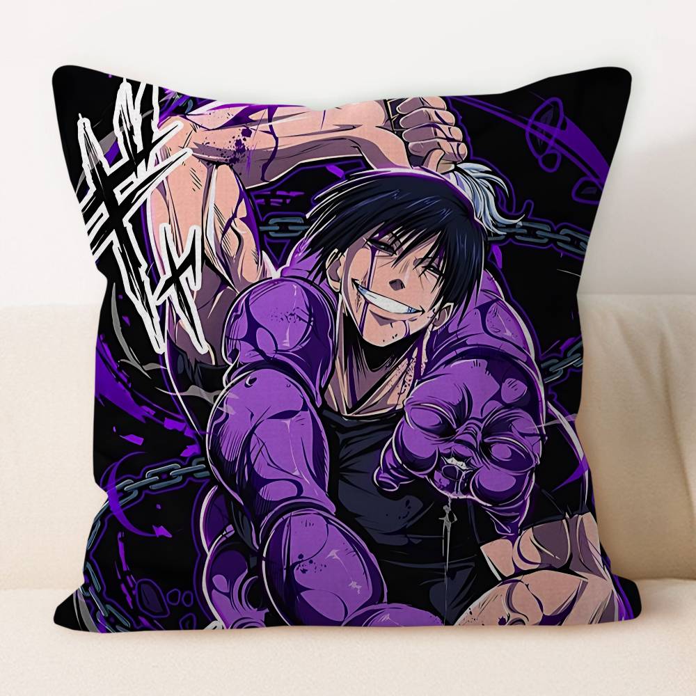 F-Fushiguro Toji Pillow Gift Home Office Decoration Bedroom Sofa Car Cushion Cover Case 45x45