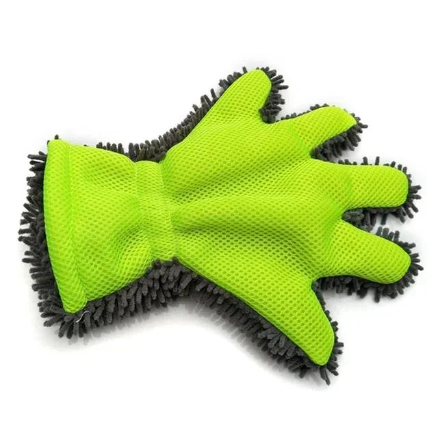 

Car Chenille Premium Scratch-Free Microfiber Wash Mitt Waterproof Car Power Thick Cleaning Mitt Detailing Brush Auto Care Glove