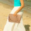 Beach Bags Straw Clutch Straw Shoulder Bag Women's'S Light Brown