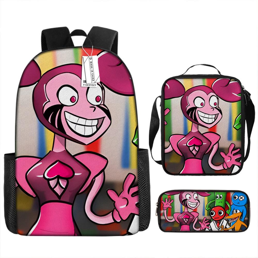 Rainbow Friends Animation Middle School Student Schoolbag Cartoon Primary School Student Backpack Burden Reduction Design