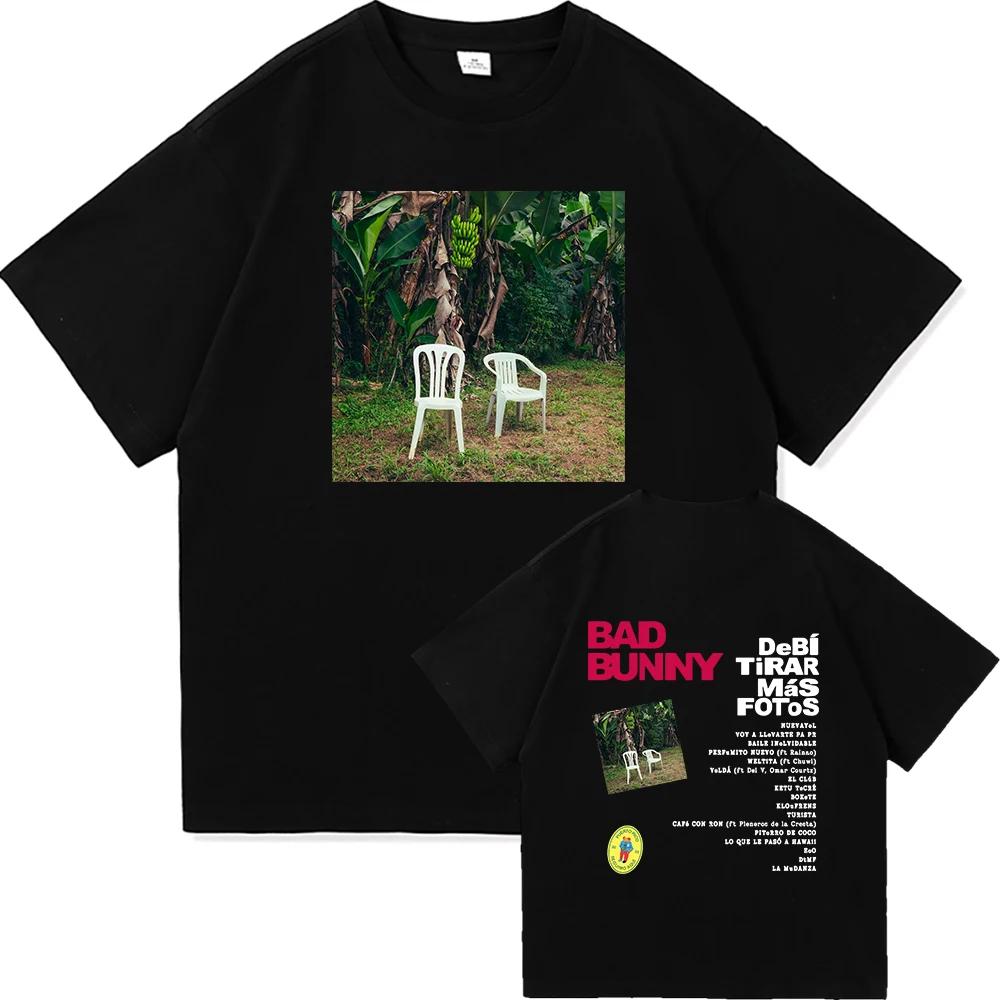 Bad Bunny DTMF World Tour 2025 T-shirt Damkläder Vintage Harajuku Högkvalitativa Kläder T-shirts för Fans Gåva