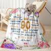 1 pezzo Coperta Celebrazione 90° Compleanno Morbida e Calda per Divano Ufficio Campeggio Viaggio Soggiorno Ottimo Regalo per Amici e Famiglia Comoda