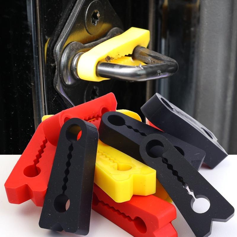 Universal Car Door Lock Shock Absorber Pad Silicone Sound Deadening Cushion Noise Reduction Buffer Sticker Anti Slam Protector