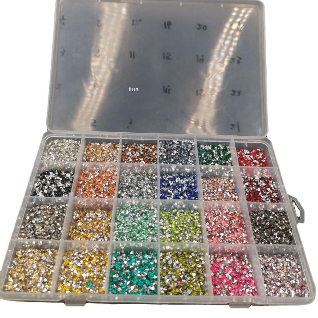 3mm Resin Drill Tip with Silver Plated Acrylic Diamond for DIY Wedding, Mobile Phone, and Clothing Accessories