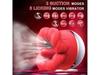 Red Soft Silicone Tongue Licking Vibrator Clitoris Nipple Massager