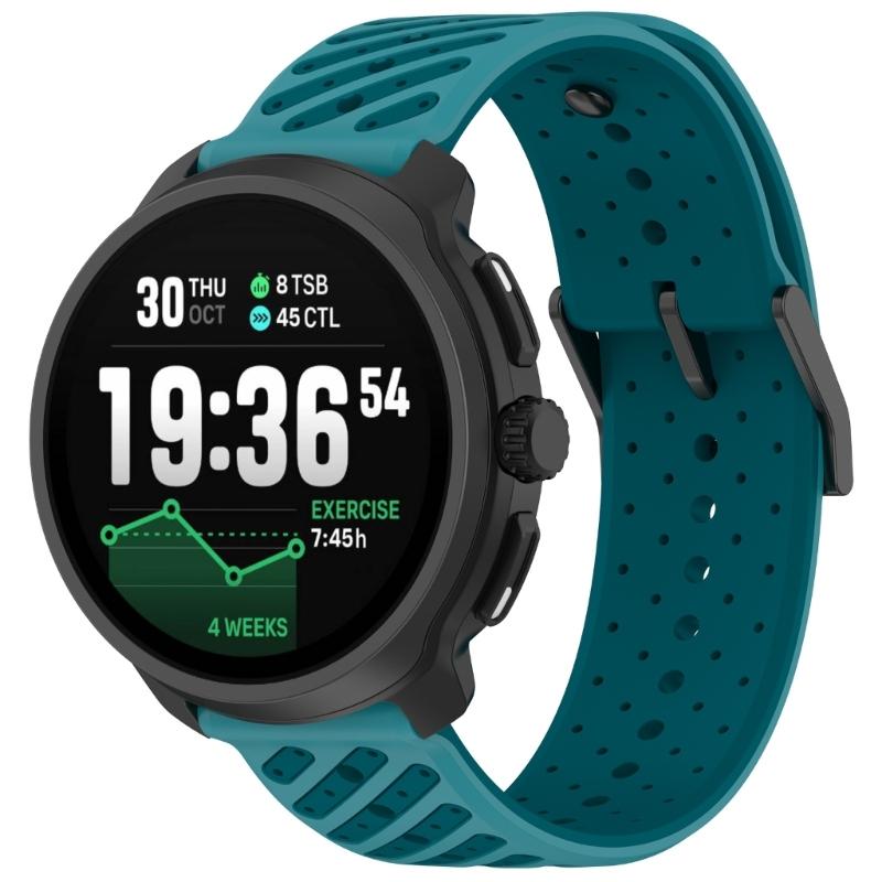 Strong Silicone Sport Straps 22mm Adjustable Replacement Band with Ventilation Holes Waterproof Sports Straps for Race2