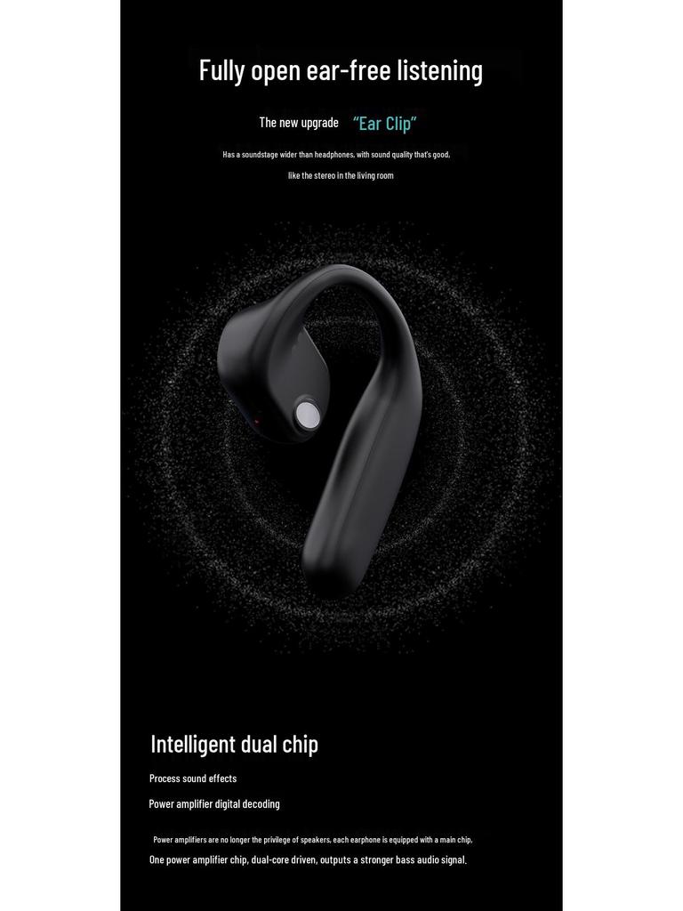 M35 Wireless Bluetooth Open-Ear Air Conduction Earbuds for Sports Running with 5.3 Stereo Sound.