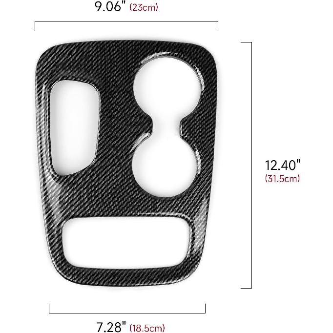 Car Gear Shift Panel Decals For 2018   Dodge Durango Accessories Carbon Fiber Interior Stickers
