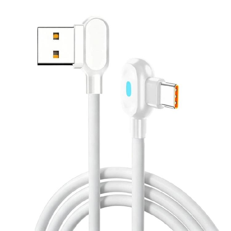 Durability Type C Fast Chargers Cable With 90Degree Angled Design For Smooth Gaming And Longevity Power Delivery Cord
