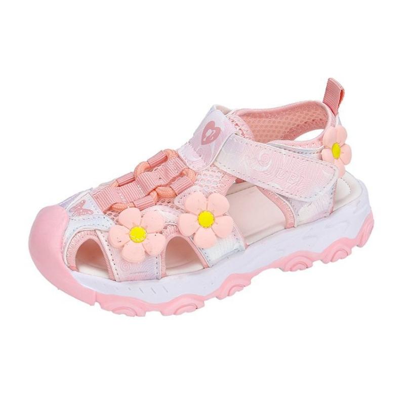 2025Summer Fashion Kids Sandals Cute Printed Girls' Princess Sandals Comfort Soft Bottom Casual Sports Child Beach Shoes Zapatos