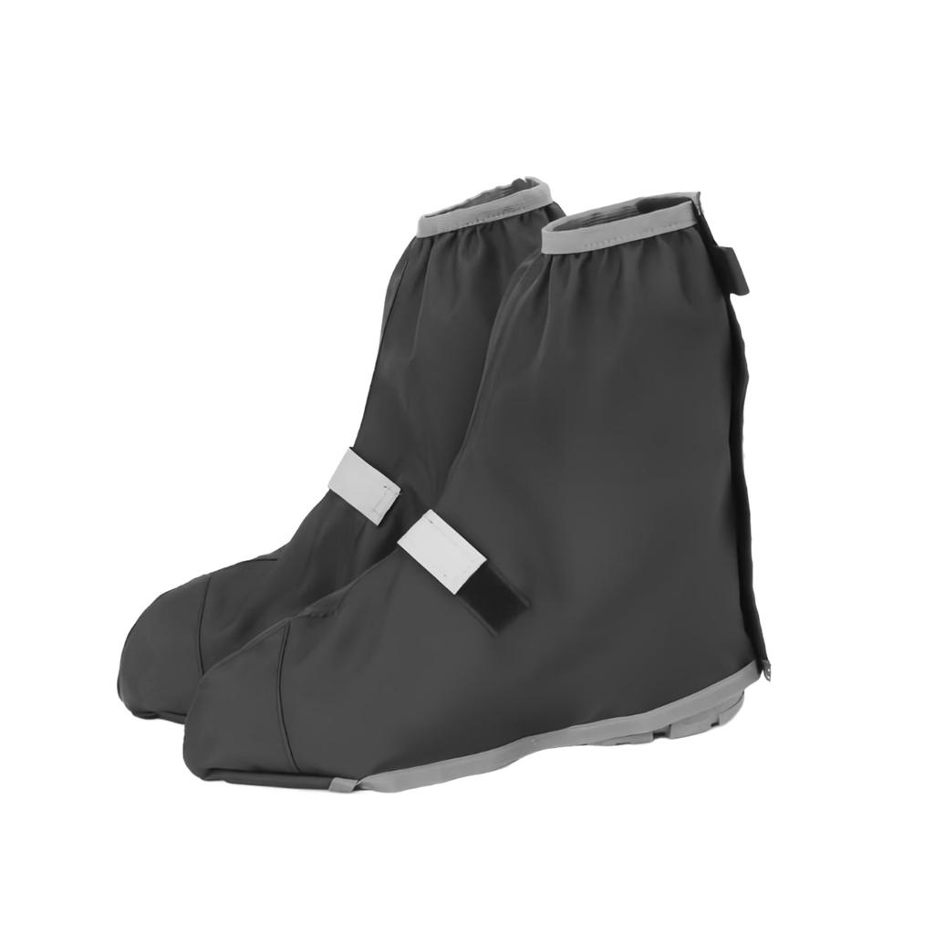 Cycling Overshoes Waterproof Bike Shoe Covers Reflective Black Adjustable Hook&loop for Riders Cyclist