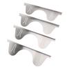 2 Pairs Stove Gap Cover Stainless Steel Retractable Stove Oven Gap Filler Guard Kitchen Counter Side Gap Silver 35cm to 70cm