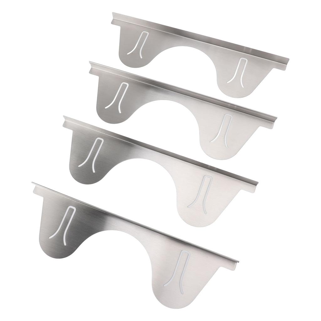2 Pairs Stove Gap Cover Stainless Steel Retractable Stove Oven Gap Filler Guard Kitchen Counter Side Gap Silver 35cm to 70cm