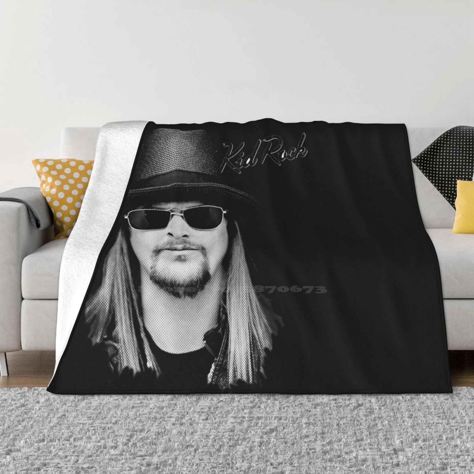 Kid Rock Merch Four Seasons Comfortable Warm Soft Blanket Kid Running For Office 30x40in