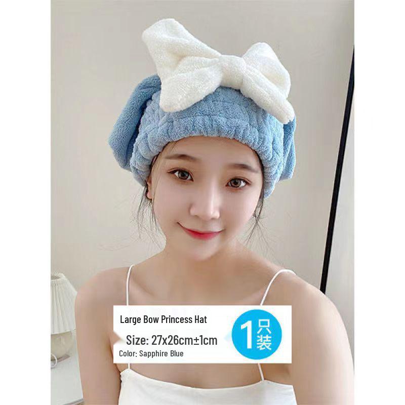 Women's Quick-Dry Super Absorbent Hair Wrap Towel: Thickened Bath Cap for Hair Drying