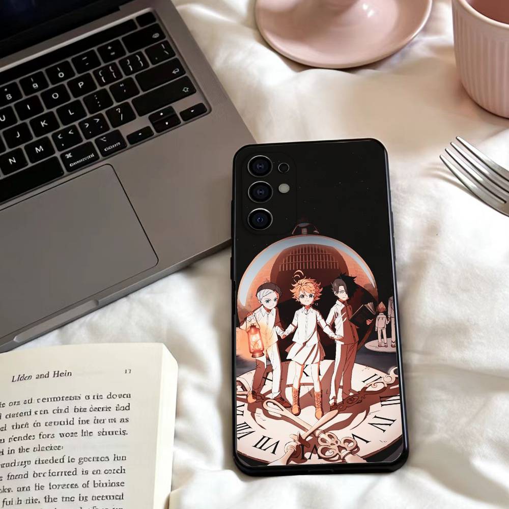 T-The Promised Neverland Anime Phone Case For Samsung S25,24,23,22,30,21,10,9,Ultra,Plus,Lite,FE,4,5 G Soft Black Case