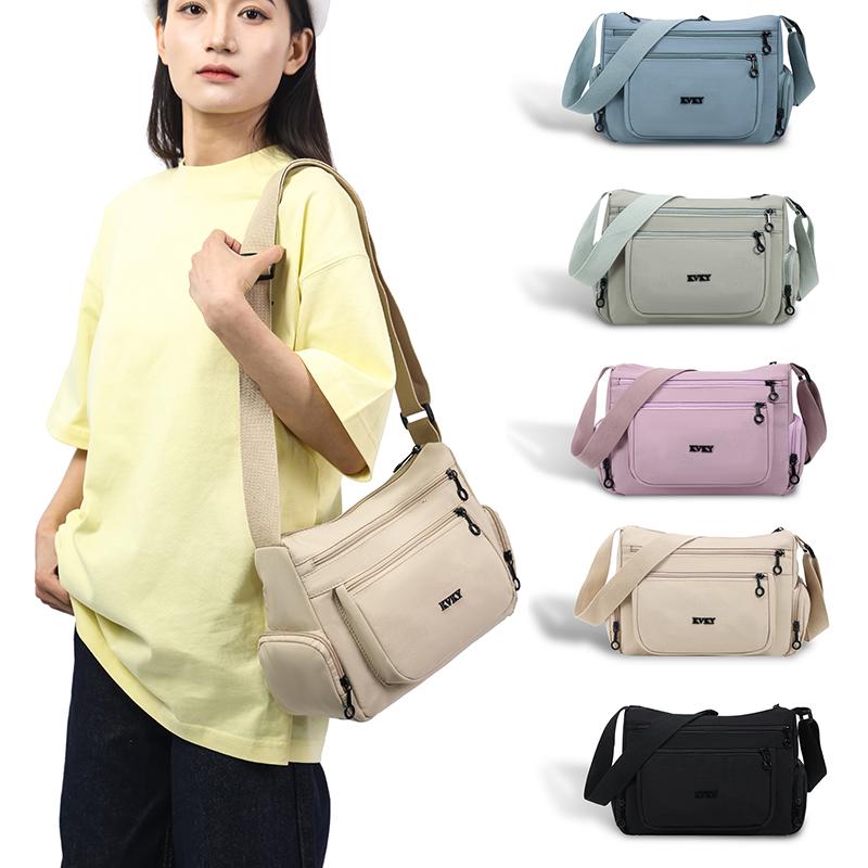 

Women s Multi-compartment Crossbody Bag Large Capacity Shoulder Bag Nylon Mother Bag