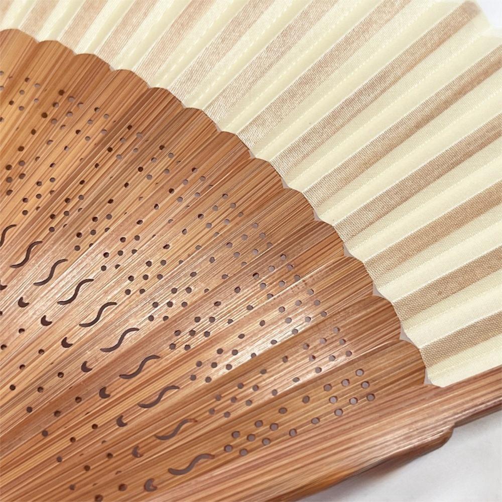 Portable Bamboo Folding Fan Foldable Short Folding Dance Folding Fan Simple and Elegant Decorative Bamboo Fan Catwalk