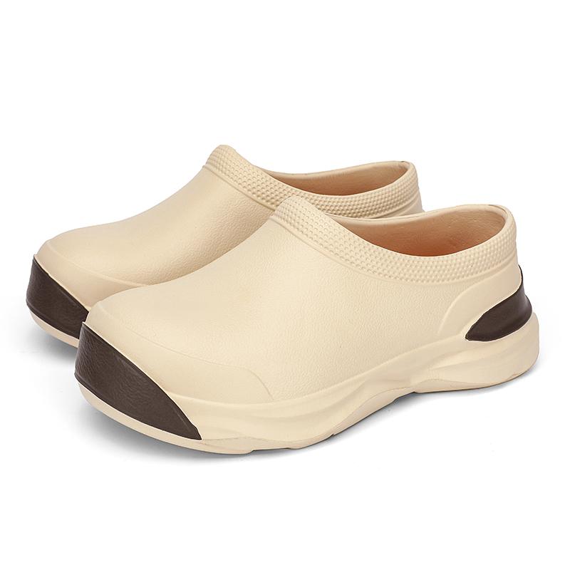 

Тапочки из ЭВА для мужчин, зимние мужские хлопковые туфли для кухни, толстая подошва, легкие водонепроницаемые противоскользящие зимние ботинки, повседневные тапочки 44-45 хаки