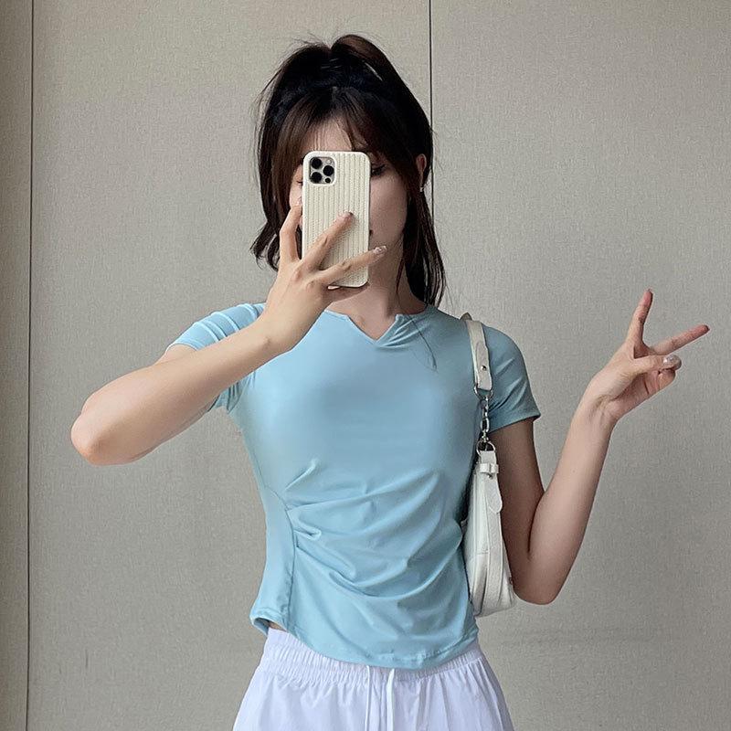 

Женский быстросохнущий беговой комплект 2025: Летние брюки и фитнес-костюм для утренних пробежек и скалолазания L (Reference Bust Waist)