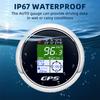 85mm Gauge GPS Speedometer ODO with Compass Longitude Latitude Altitude MPH Knots km/h for Car Boat Marine 12V24V