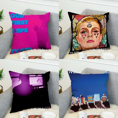 TV Girl Pillow Case For Car Sofa Decorative Home Doublesided Print Plush Square Throw Pillow Cushion Cover