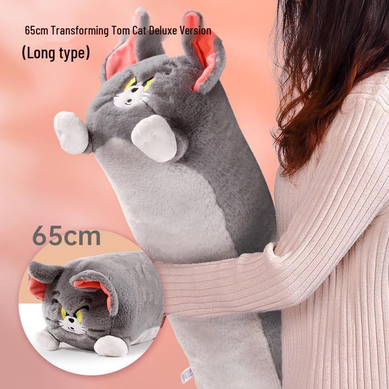 Tom and Jerry Transforming Tom Cat Plush Pillow Doll - Cute Sleep Companion