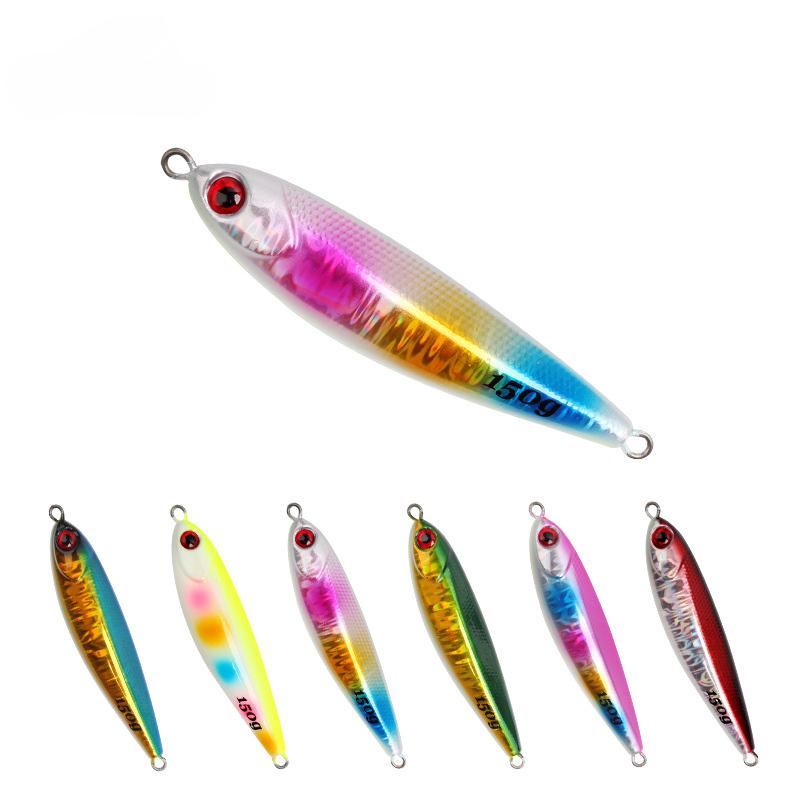 Iron Plate Lead Fish Sinker Jigging Lure with Night Glow for Sea Bass Salmon & Catfish-Freshwater & Saltwater Use