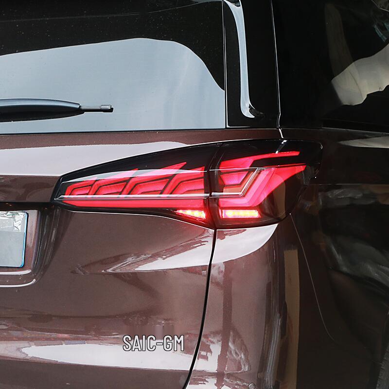 

17-19 Buick GL8ES LED Taillight Assembly: Flowing Turn Signal, Reversing, and Brake Light. Sequential Taillights Set, Cherry Red