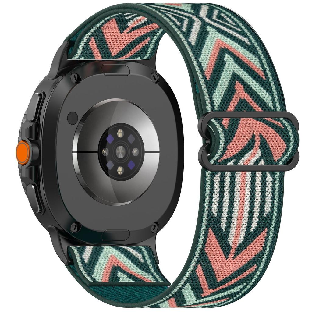 Nylon Uhrenarmband für Samsung Galaxy Watch8 44mm/40mm/Watch8 Classic 46mm Elastisches Armband