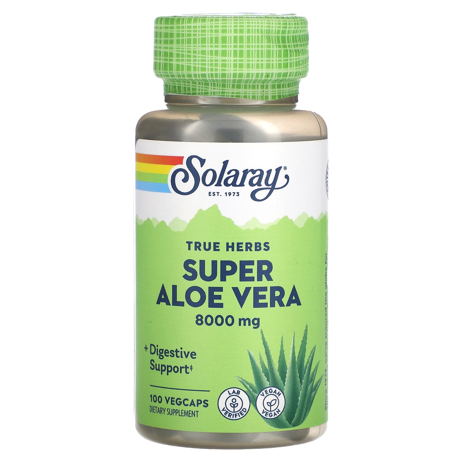 

True Herbs Super Aloe Vera, 8,000Mg, 100 Veggie Caps